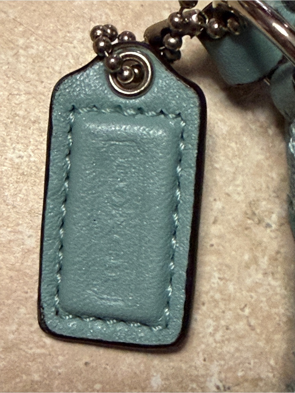 Vintage Coach Teal Signature Jacquard Clutch with Silver-Tone Turnlock y2k - Picture 5 of 11